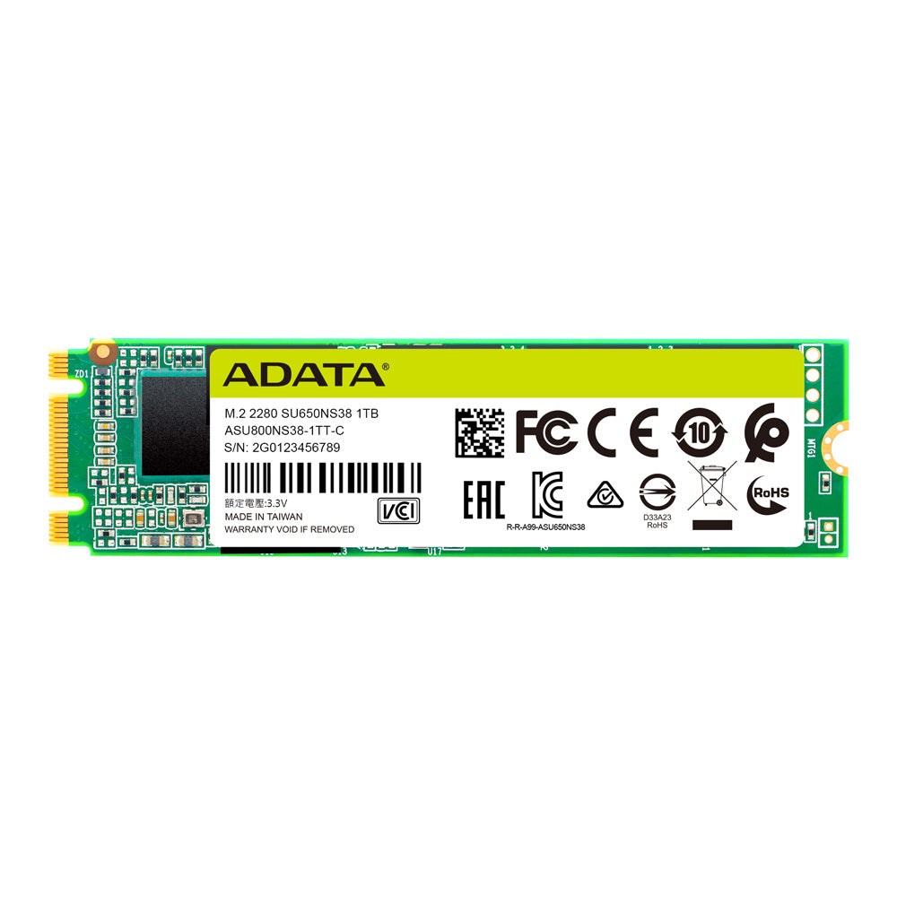 Unidad de Estado Solido ADATA Ultimate SU650 M.2 SATA - 1TB, 2280, ASU650NS38-1TT-C Unidad de Estado Solido ADATA Ultimate SU650 M.2 SATA - 1TB, 2280, ASU650NS38-1TT-C
